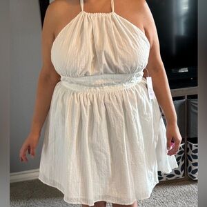 Wild Fable Cream Textured Sleeveless Top